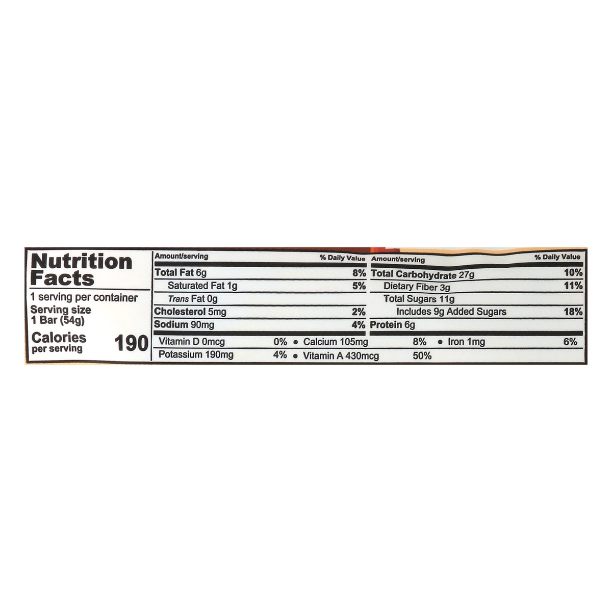 slide 8 of 8, nomi Fruit & Oat Bar 1.9 oz, 1.9 oz