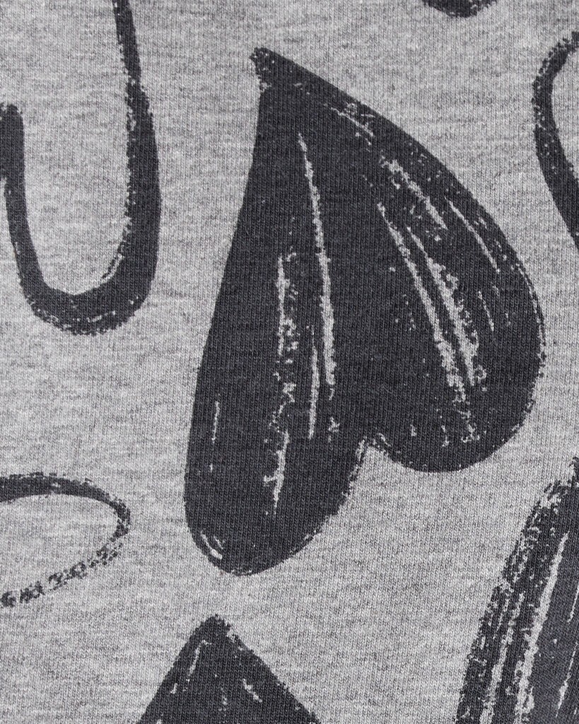 slide 3 of 3, Carter's Carters Baby Girl Heart Pull-On Flare Stretch Rib Leggings - Grey Grey 18M, 1 ct