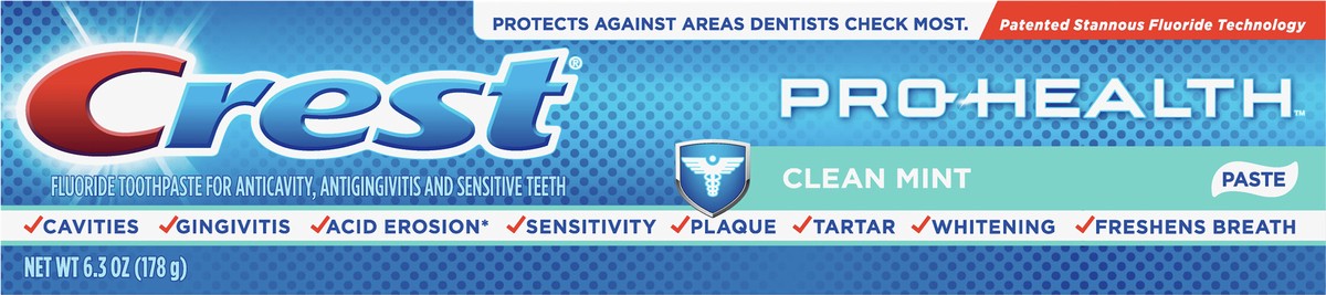 slide 5 of 5, Crest Pro-Health Smooth Formula Toothpaste, Clean Mint Paste, 6.3 oz, 6.3 oz