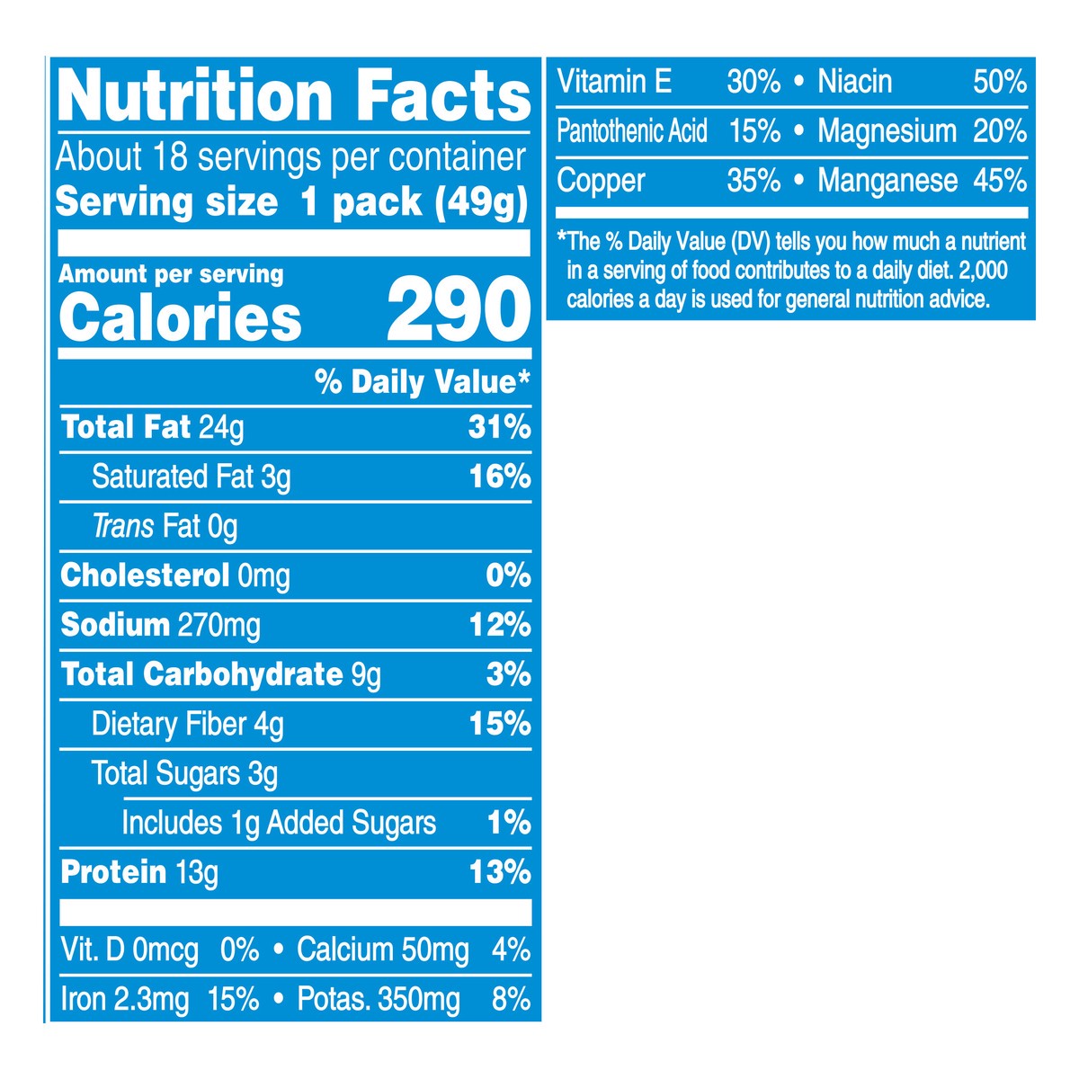 slide 10 of 10, Planters Dry Roasted Peanuts 18 - 1.75 oz Bags, 1.97 lb