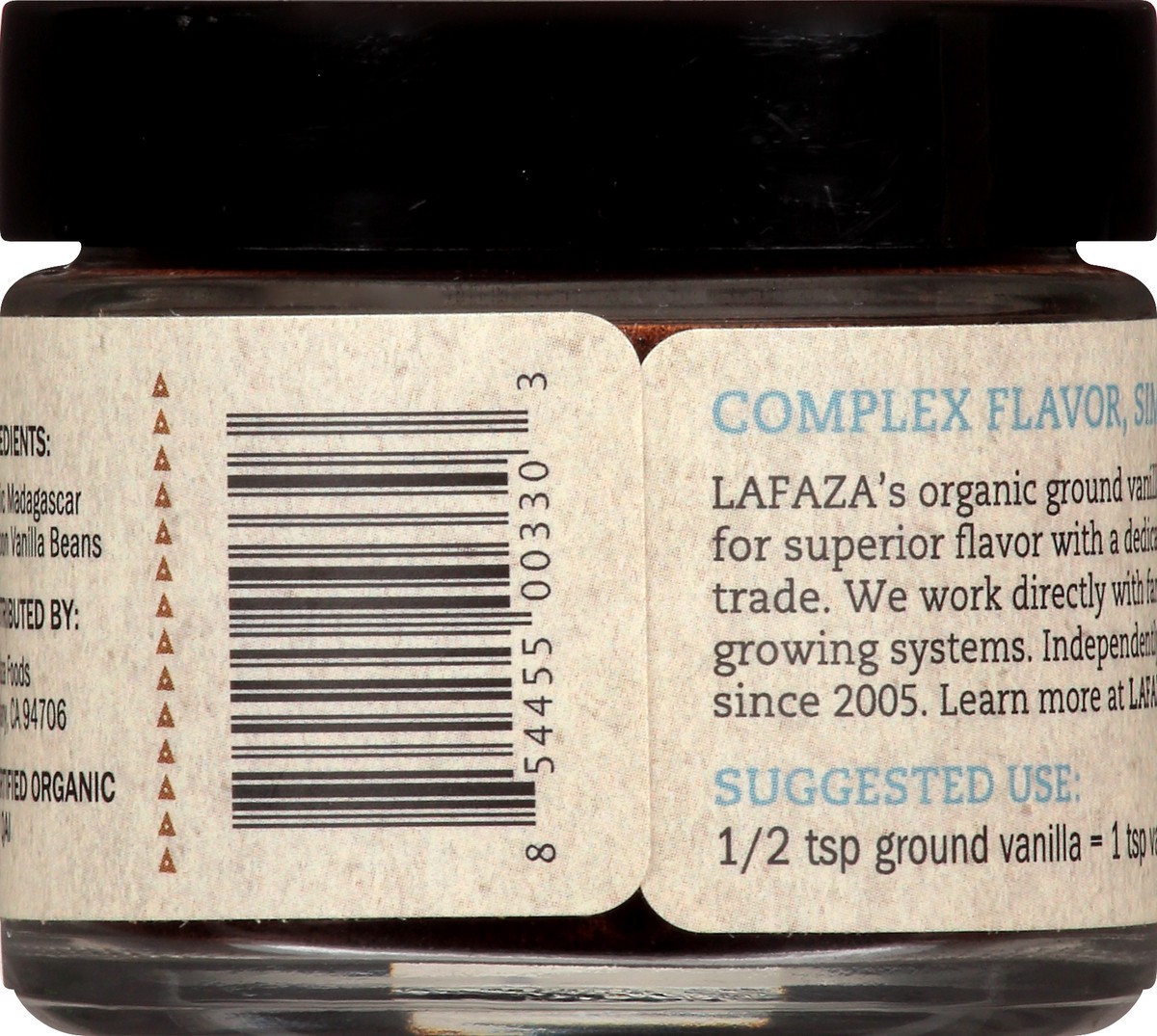 slide 5 of 9, Lafaza Organic Pure Madagascar Ground Vanilla 1 oz, 1 oz