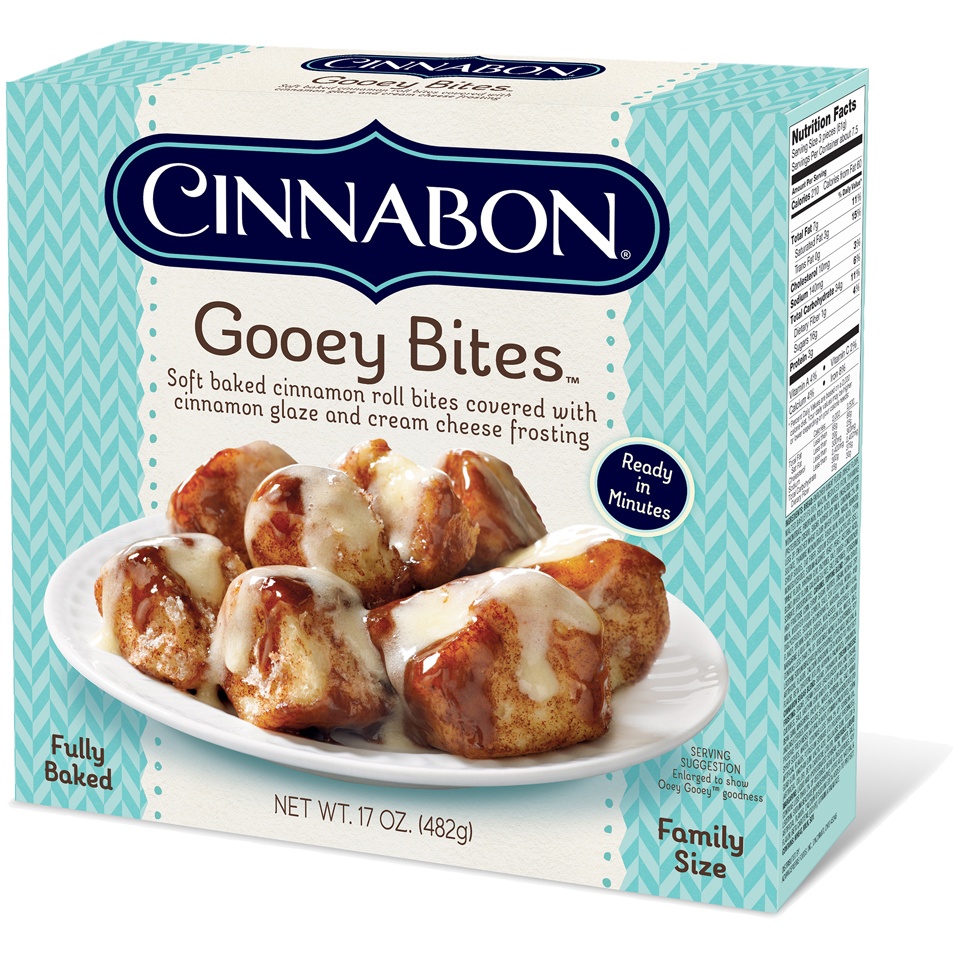 slide 1 of 2, Cinnabon Gooey Bites, Family Size, 17 oz