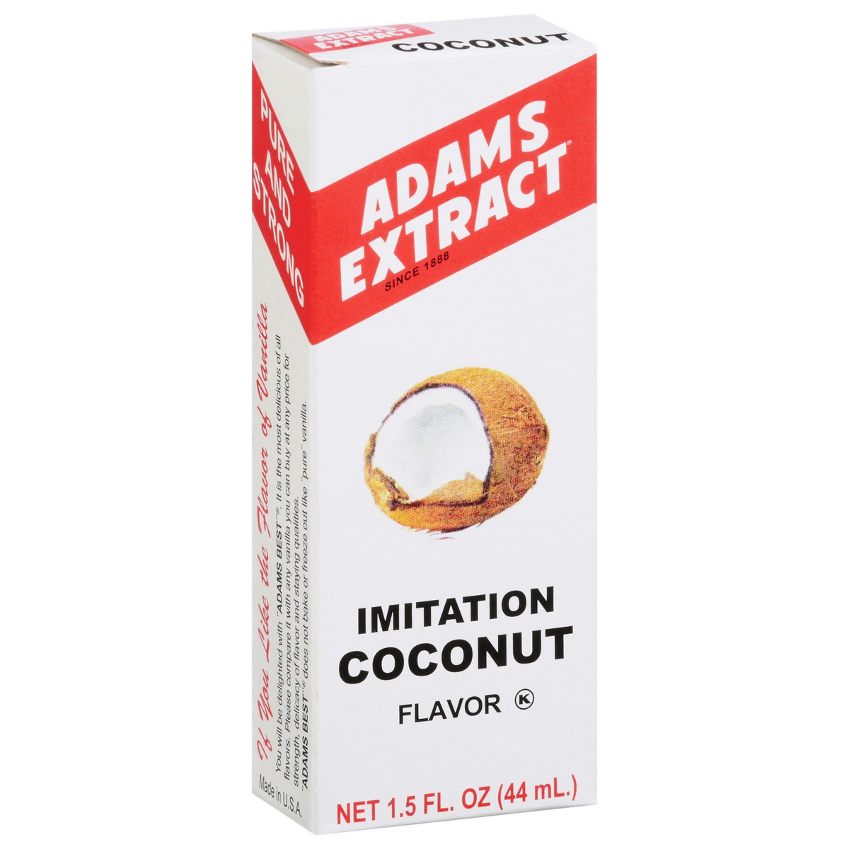 slide 5 of 13, Adams Extract Coconut Flavor Imitation - 1.5 fl oz, 1.5 oz