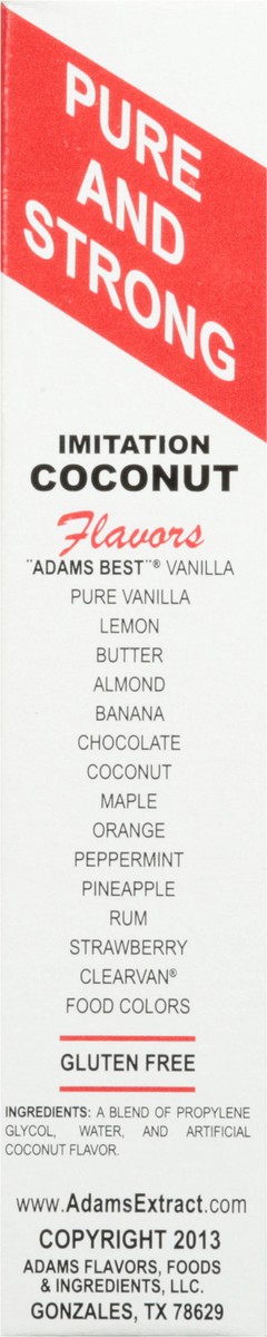slide 10 of 13, Adams Extract Coconut Flavor Imitation - 1.5 fl oz, 1.5 oz