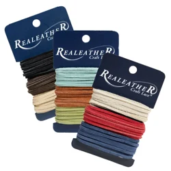 Realeather Sof-Suede Lace Combo Card, Assorted Colors