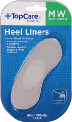 TopCare Health Unisex Men/Women Heel Liners - 1 ea