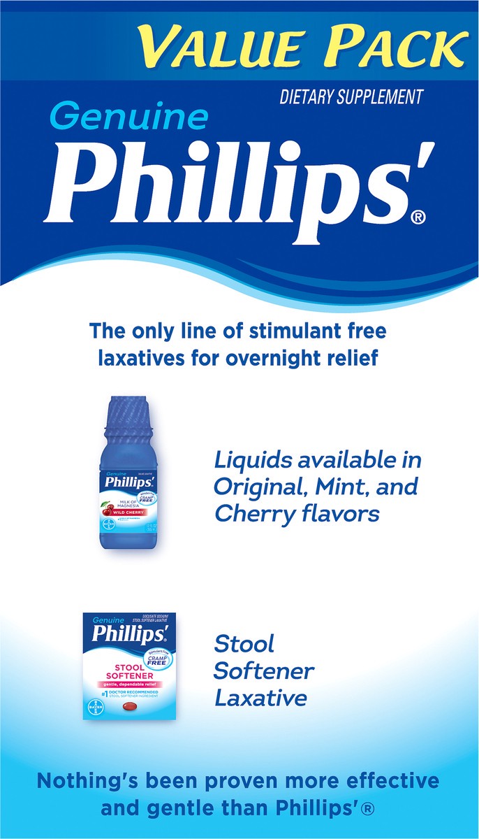 slide 7 of 8, Phillips' Genuine Laxative Caplets 100 ea, 100 ct