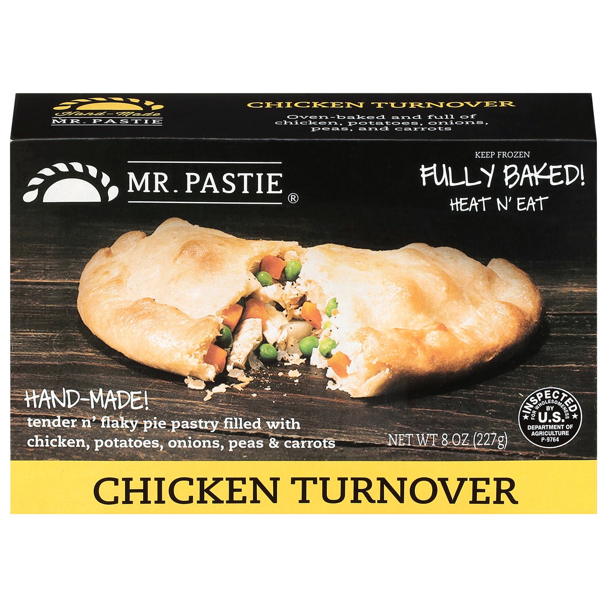 slide 1 of 4, Mr. Pastie Chicken Turnover, 8 oz