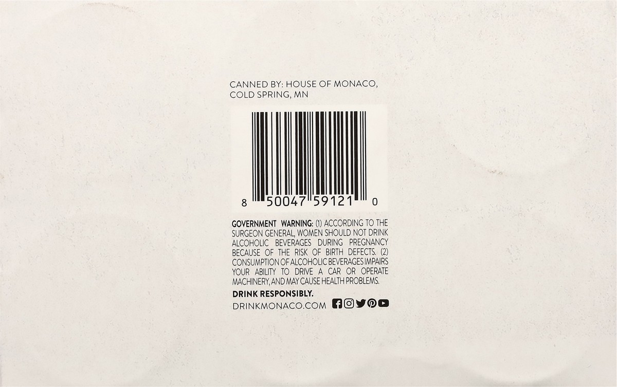 slide 7 of 12, Monaco Feel the Spirit Margarita 6 - 12 fl oz Cans, 6 ct