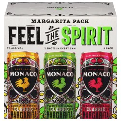 Monaco Feel the Spirit Margarita 6 - 12 fl oz Cans