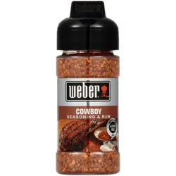 Weber Cowboy Seasoning & Rub, Kosher, Gluten Free, 3.2 Oz