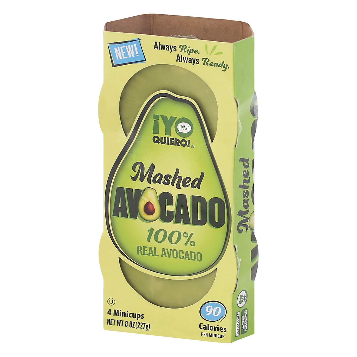 slide 11 of 13, ¡Yo Quiero! Minicups Mashed Avocado 4 ea, 4 ct