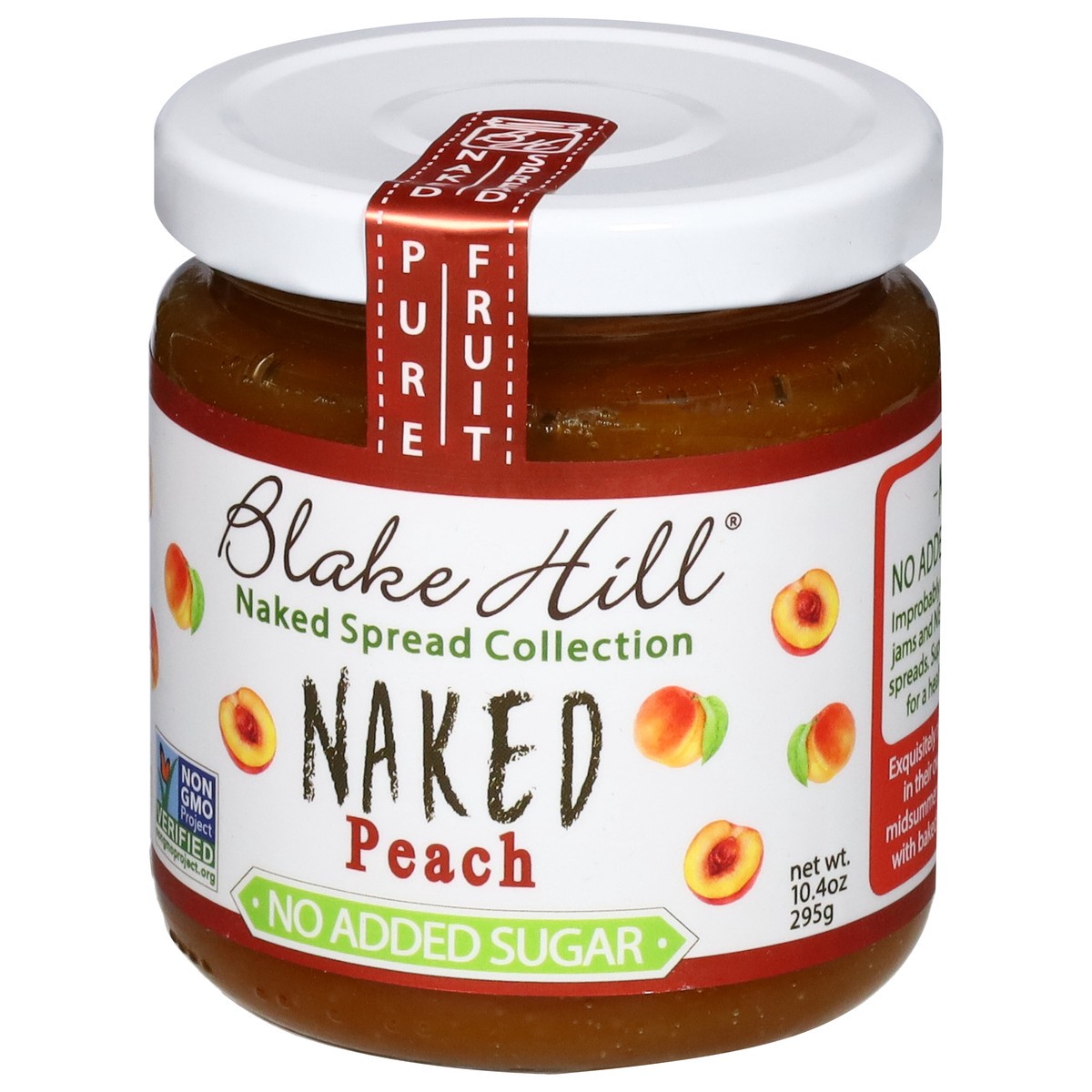 slide 4 of 13, Blake Hill Preserves No Added Sugar Naked Peach Spread 10.4 oz, 10.4 oz