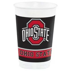 Ohio State Buckeyes University Plastic Cups
