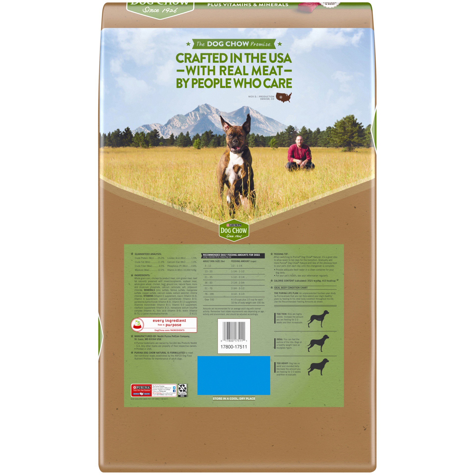 slide 2 of 9, Purina Dog Chow Natural, High Protein Dry Dog Food, Natural, 16.5 lb