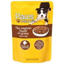 Paws Happy Life Filet Mignon Flavor In Gravy Dog Food Pouch