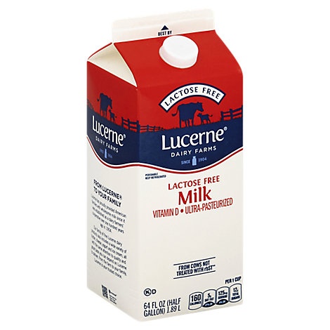 slide 1 of 1, Lucerne Milk Lactose Free, 64 fl oz