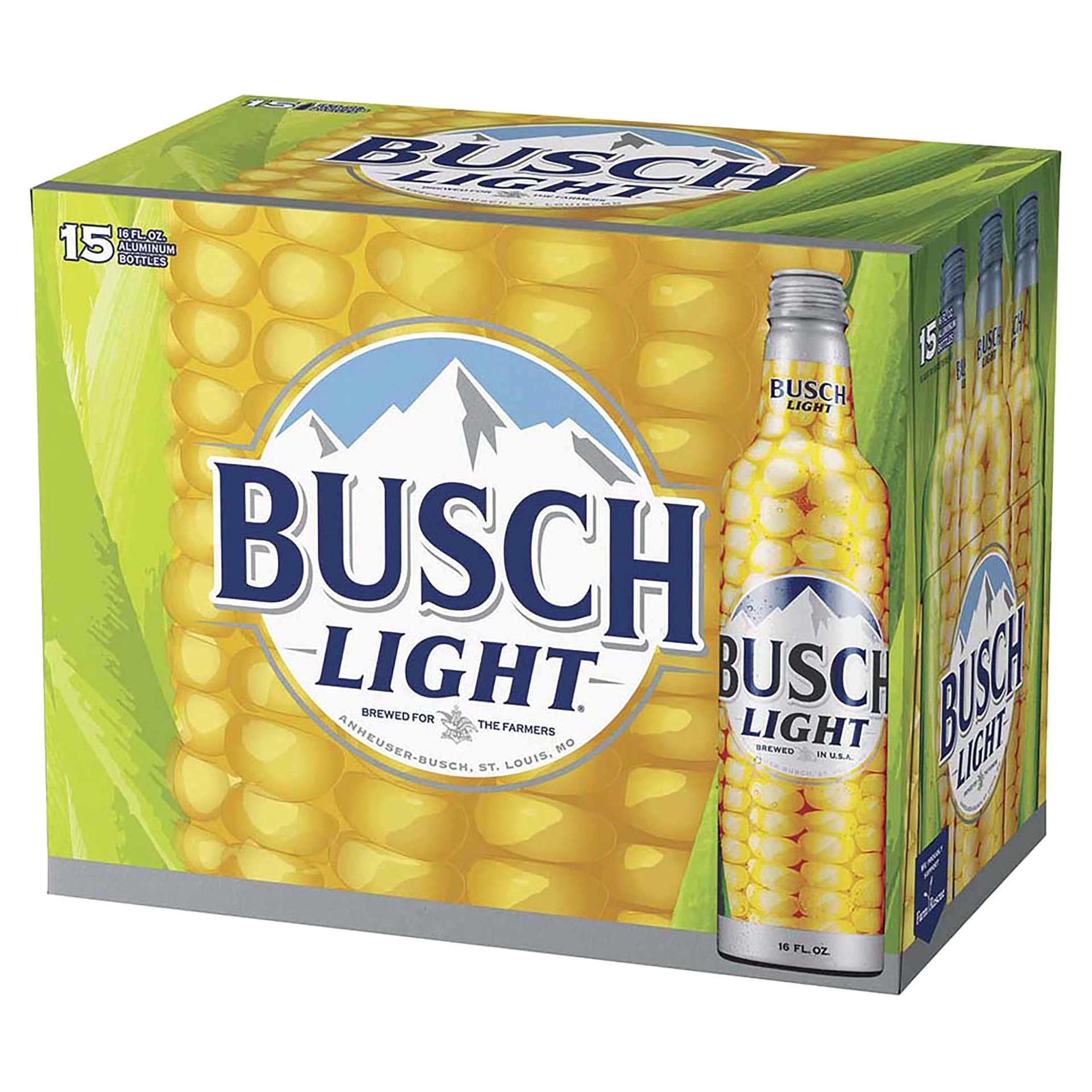 slide 3 of 9, Busch Light American Lager Beer 15 Pack, 16 fl oz Bottles, 16 oz