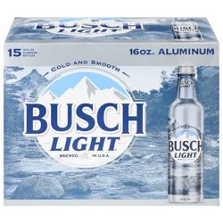 Busch Light Beer 15 - 16 fl oz Bottles
