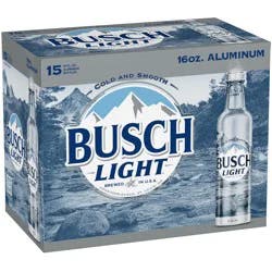Busch Light Beer 15 - 16 fl oz Bottles