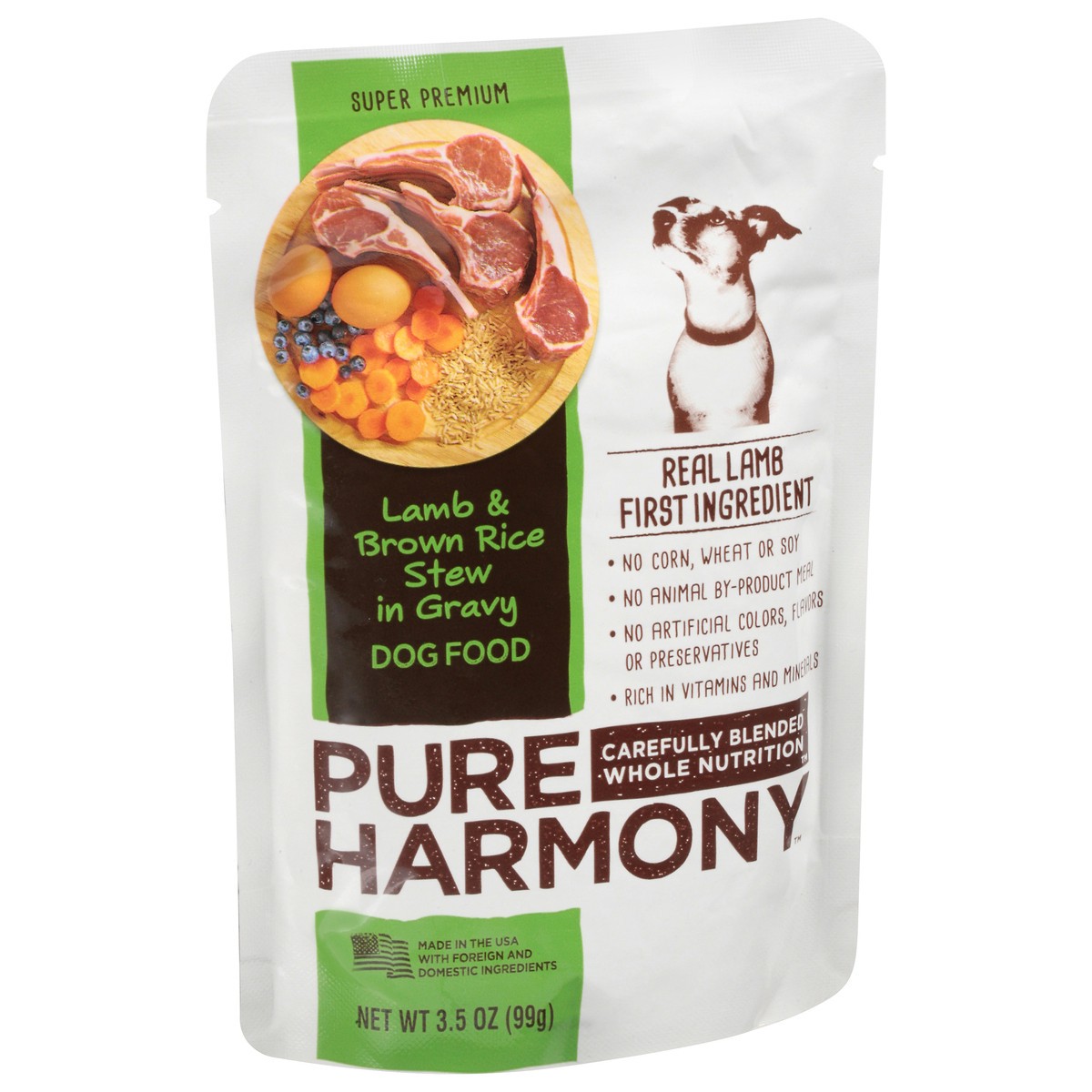 slide 16 of 16, Pure Harmony Lamb & Brown Rice Pouches, 3.5 oz