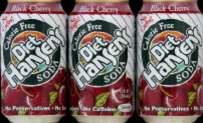slide 1 of 1, Hansen's Black Cherry Diet Soda, 72 oz
