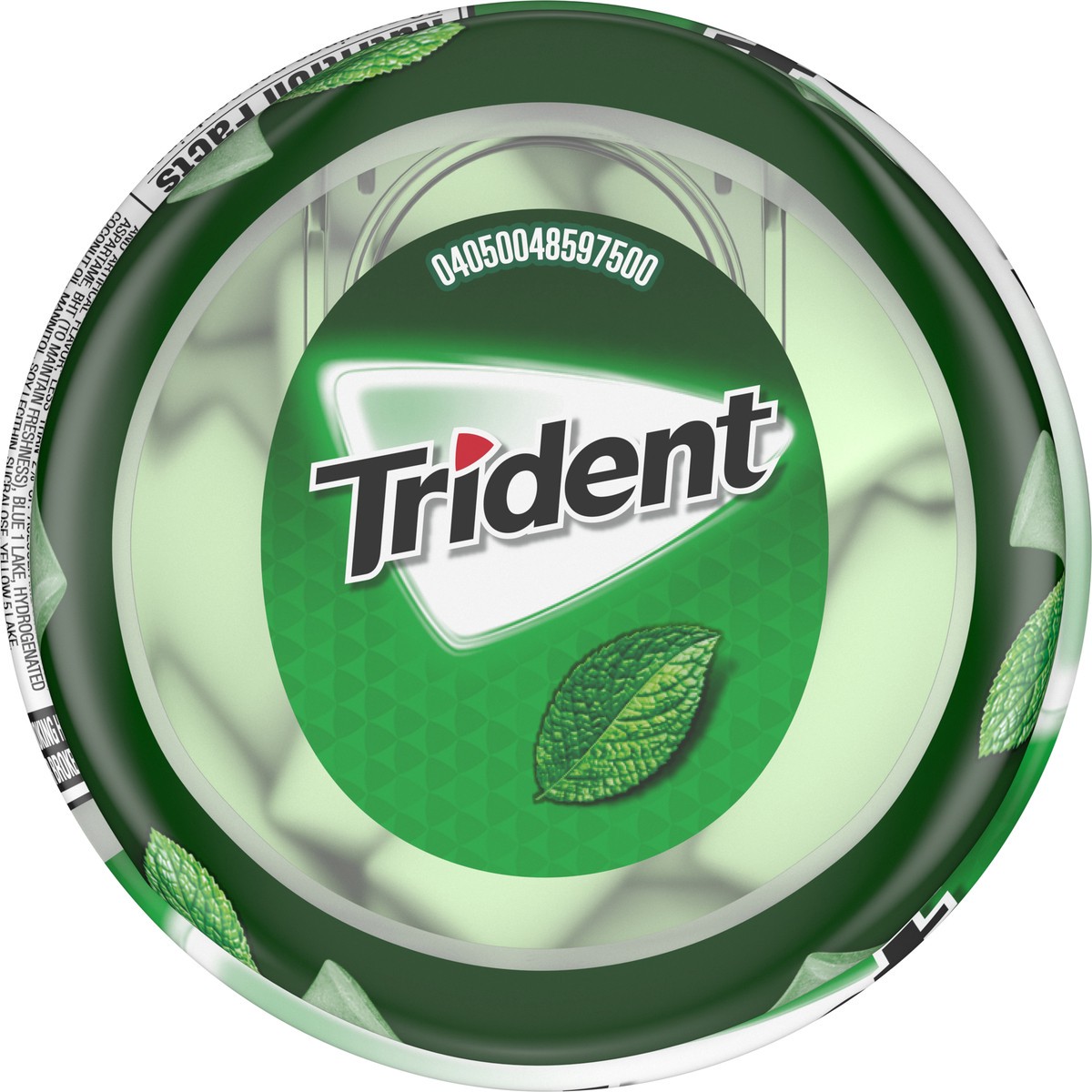 slide 9 of 9, Trident Unwrapped Spearmint Sugar Free Gum, 50 Piece Bottle, 3.17 oz