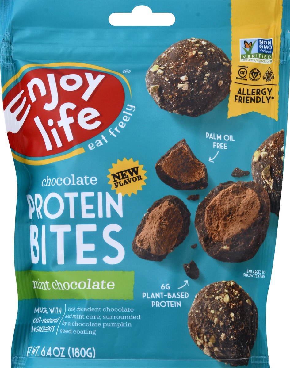 slide 9 of 10, Enjoy Life Mint Chocolate Protein Bites, 6.4 oz