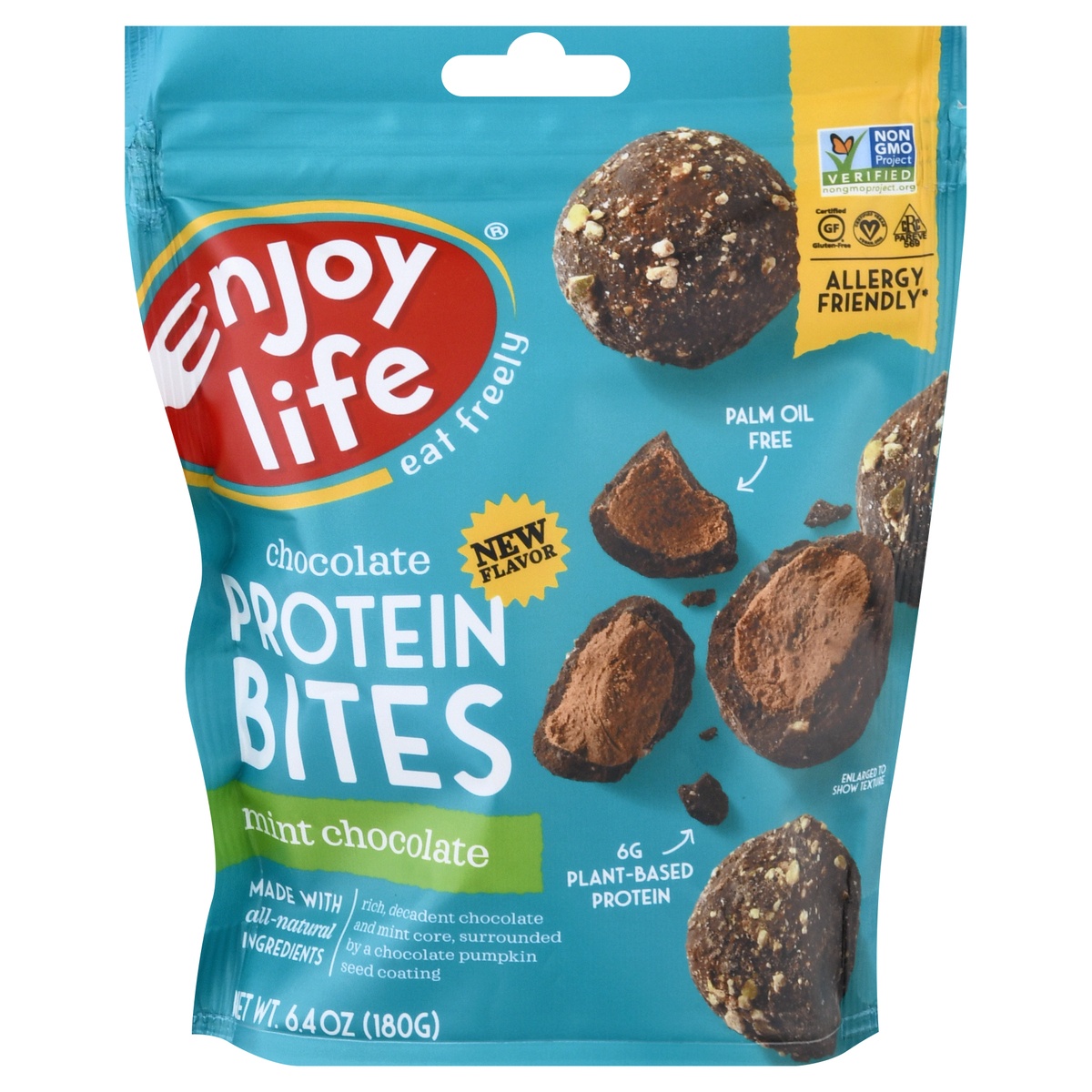 slide 1 of 10, Enjoy Life Mint Chocolate Protein Bites, 6.4 oz