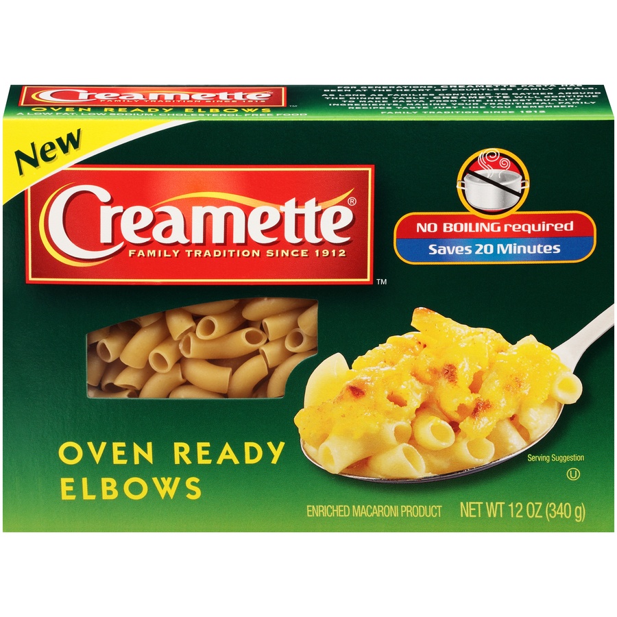 slide 1 of 1, Creamette Oven Ready Elbows, 12 oz