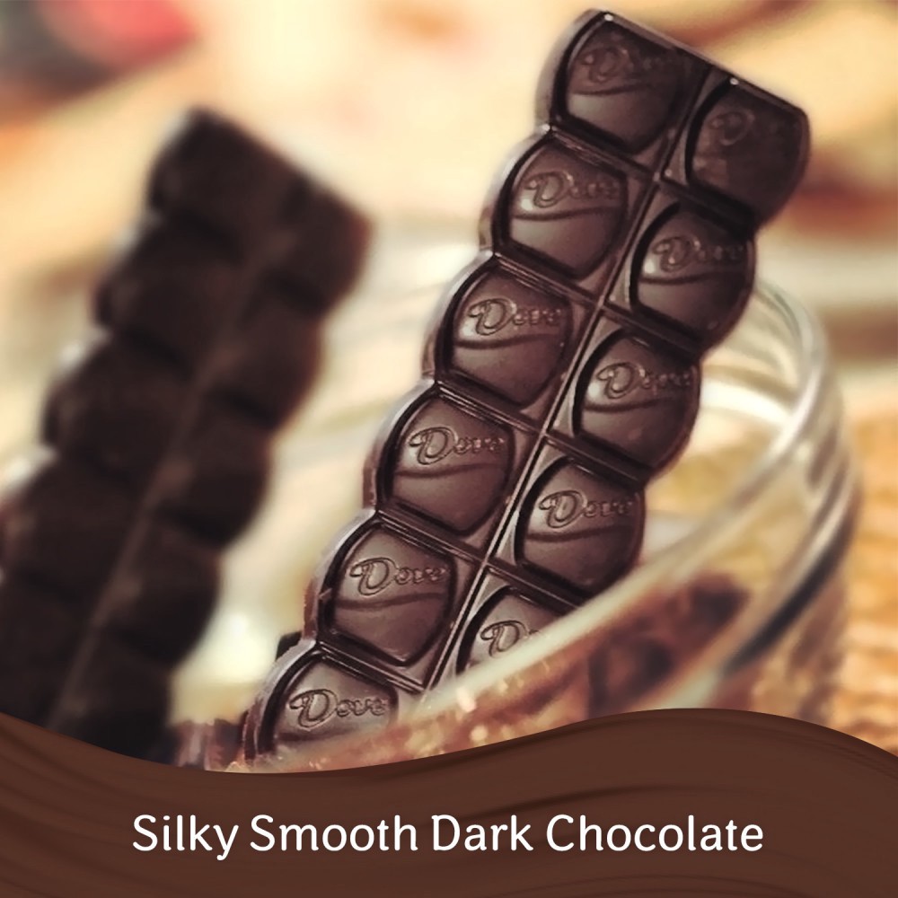 slide 2 of 8, Dove Silky Smooth Dark Chocolate 18 - 1.44 oz Bars, 18 ct