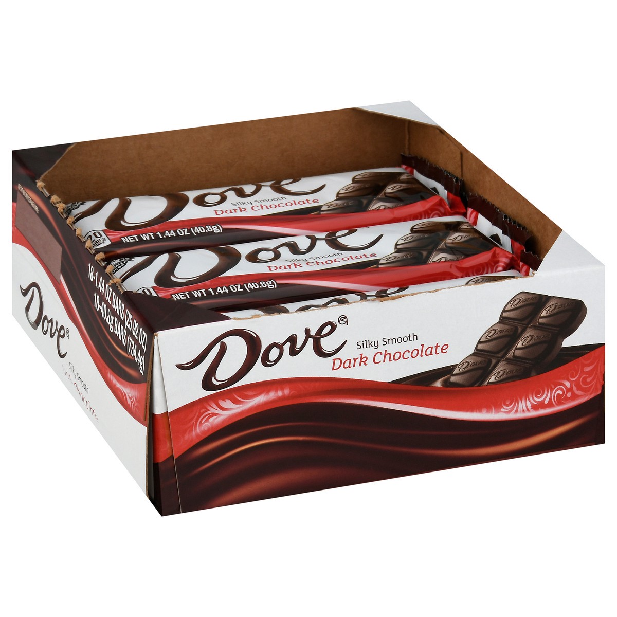 slide 1 of 8, Dove Silky Smooth Dark Chocolate 18 - 1.44 oz Bars, 18 ct
