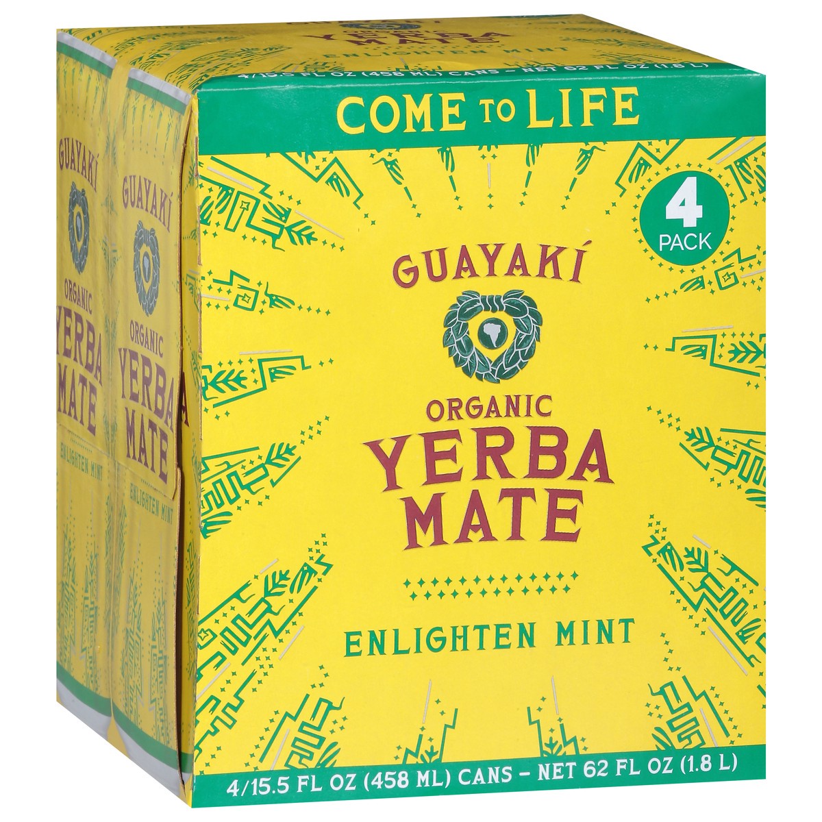 slide 9 of 9, Guayaki Organic Enlighten Mint Yerba Mate- 4 ct, 4 ct