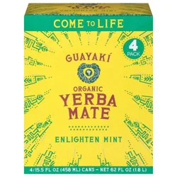 Guayaki Organic Enlighten Mint Yerba Mate- 4 ct