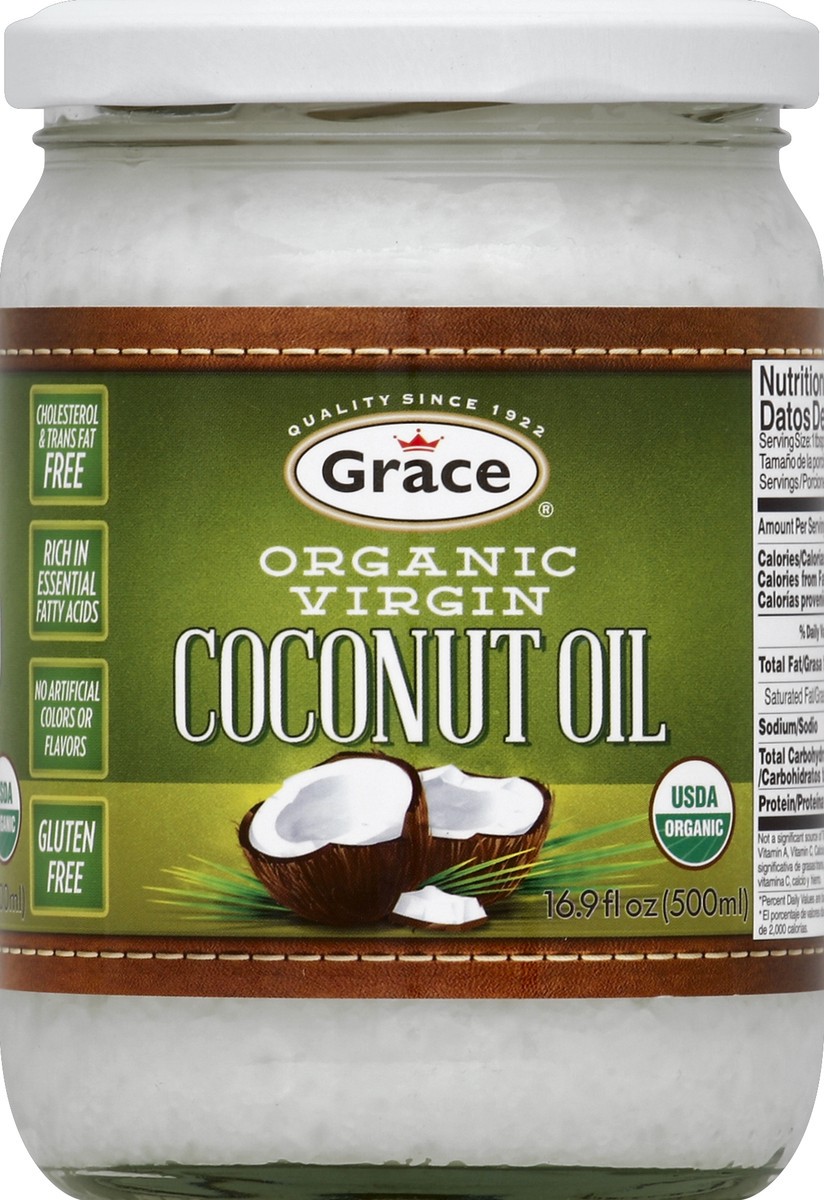 slide 2 of 2, Grace Organic Virgin Coconut Oil 16.9 fl oz, 16.9 fl oz