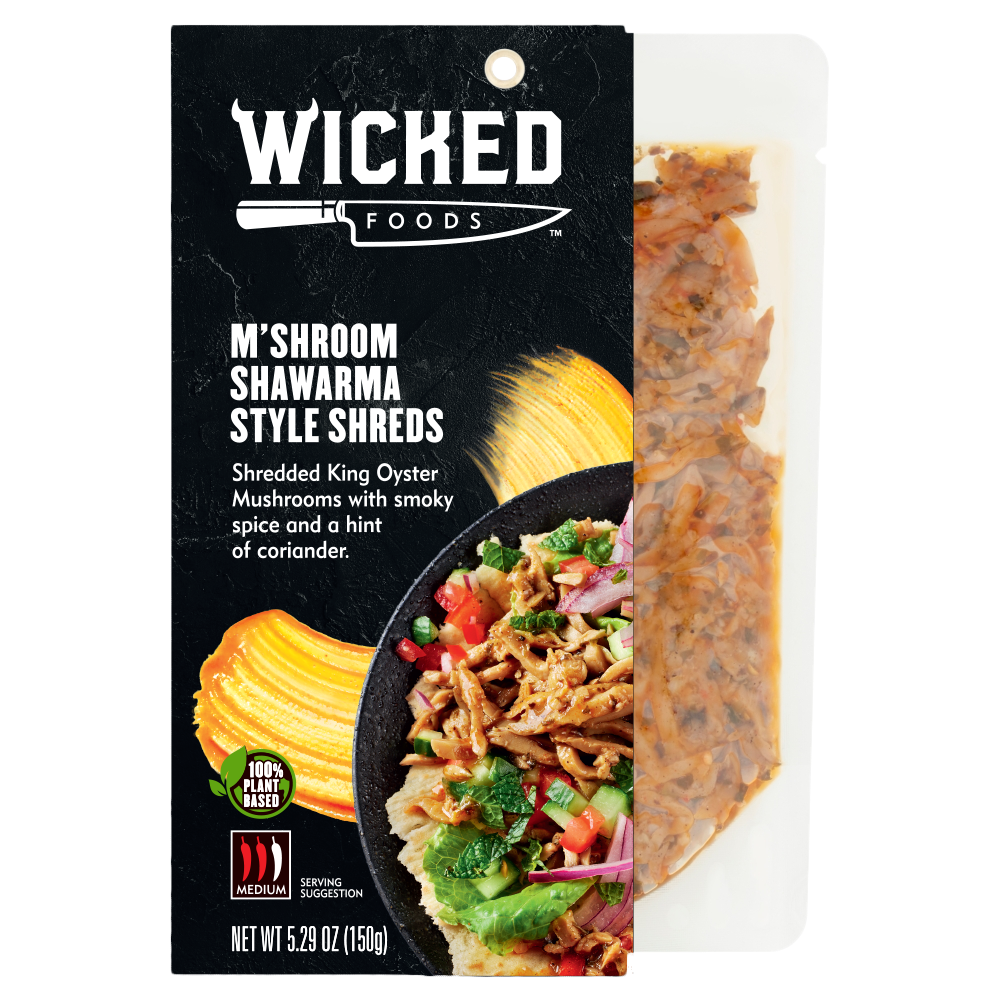 slide 1 of 1, Wicked Kitchen Wick1 Entree Mushroom Shawarma, 5.29 oz