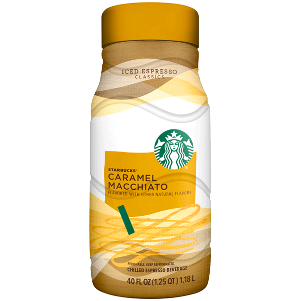 slide 1 of 1, Starbucks Caramel Macchiato Iced Espresso - 48 oz, 48 oz