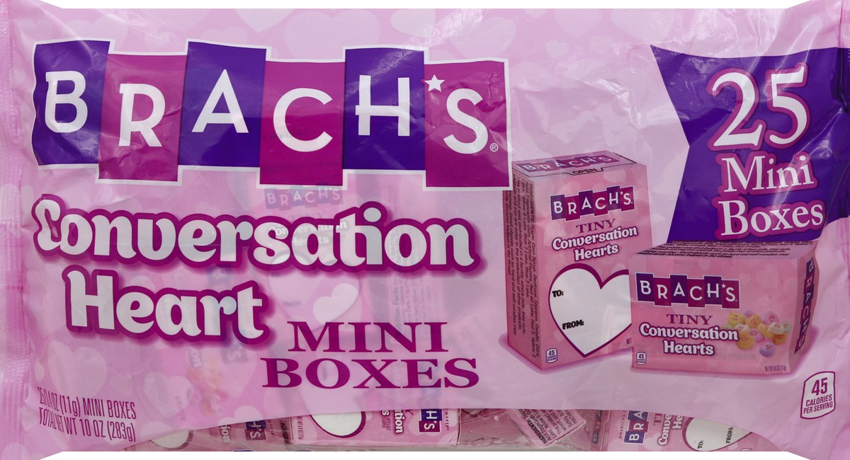 slide 4 of 5, Brach's Conversation Hearts 25 ea, 25 ct