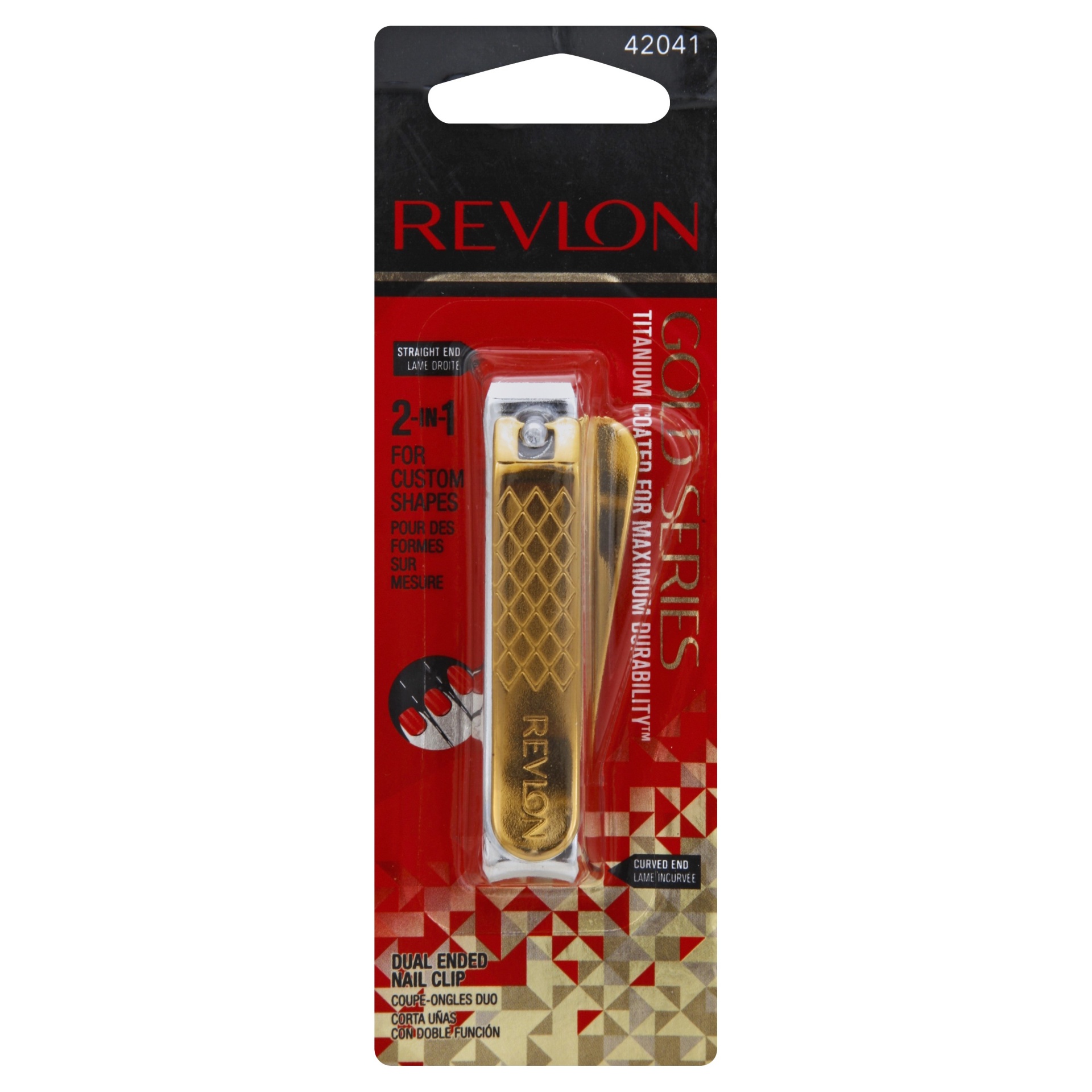 slide 1 of 2, Revlon Gold Series Dualended Nail Clip, 1 ct