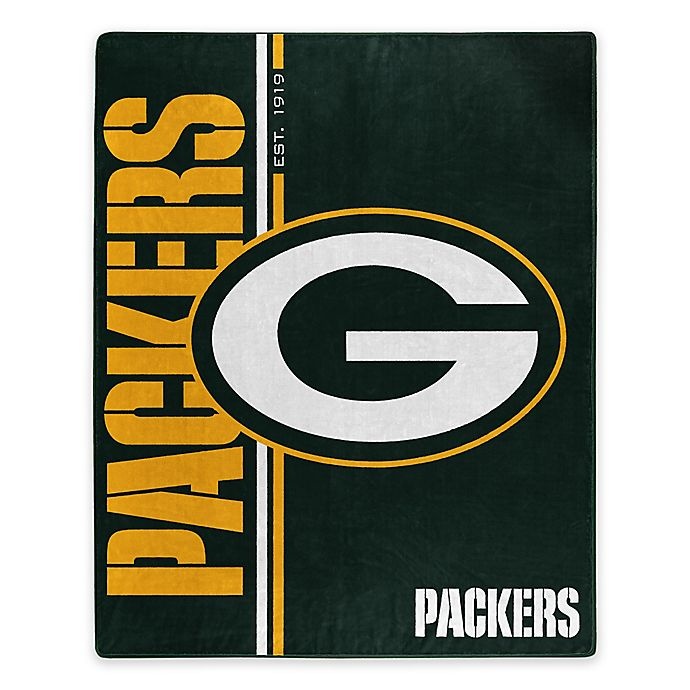 slide 1 of 1, NFL Green Bay Packers Royal Plush Raschel Throw, 1 ct