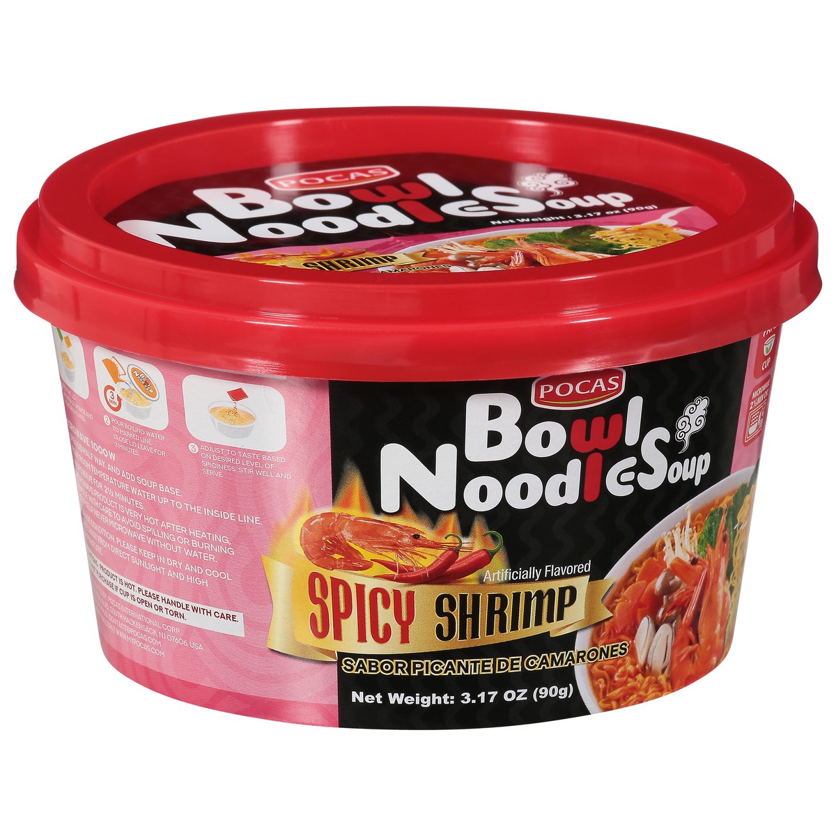 slide 5 of 13, Pocas Spicy Shrimp Bowl Noodle Soup 3.17 oz, 3.17 oz