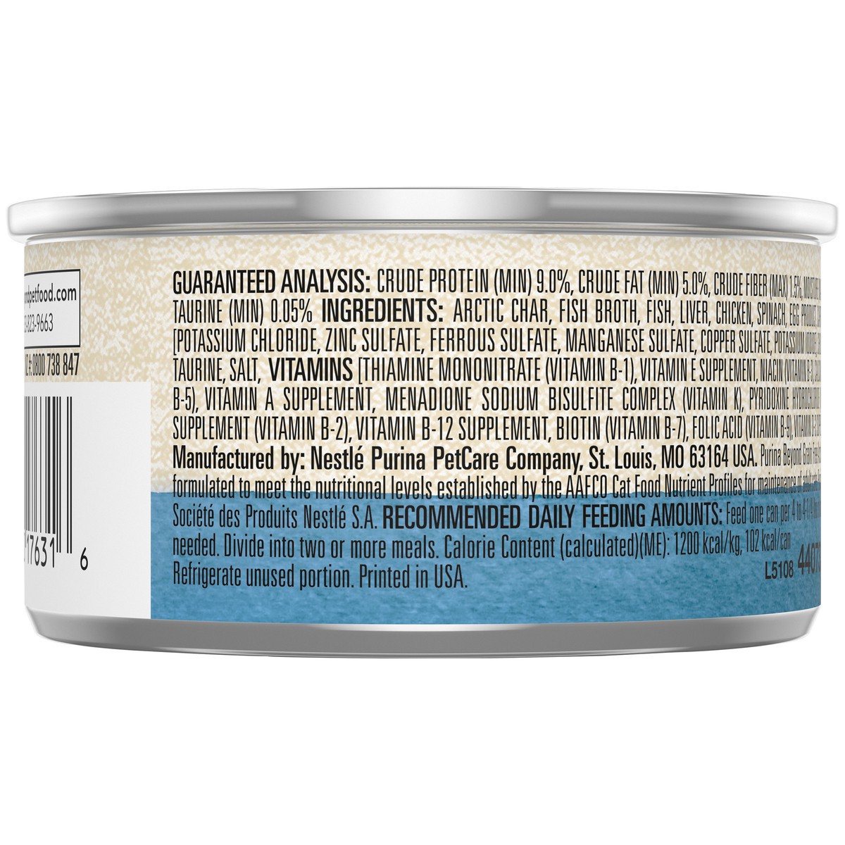 slide 8 of 16, Beyond Purina Beyond Grain Free Arctic Char and Spinach Recipe Wet Cat Food Pate, 3 oz