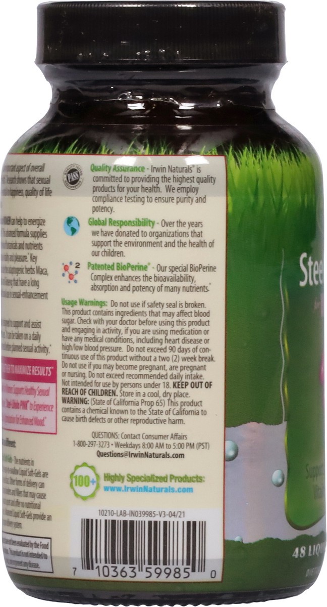 slide 6 of 9, Irwin Naturals Steel-Libido for Women 48 Liquid Soft-Gels, 48 ct