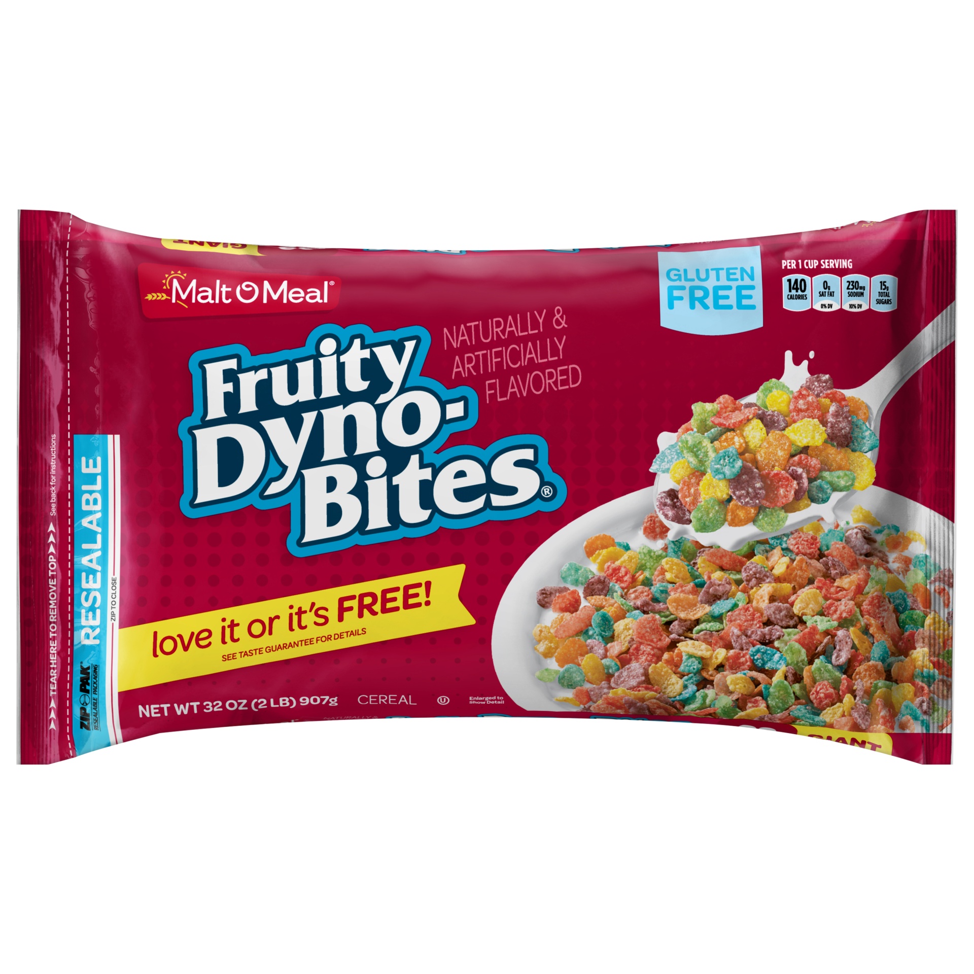 slide 1 of 6, Malt-O-Meal Giant Size Fruity Dyno Bites, 1 ct