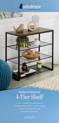 Whitmor Modern Industrial 4-Tier Storage Shelves