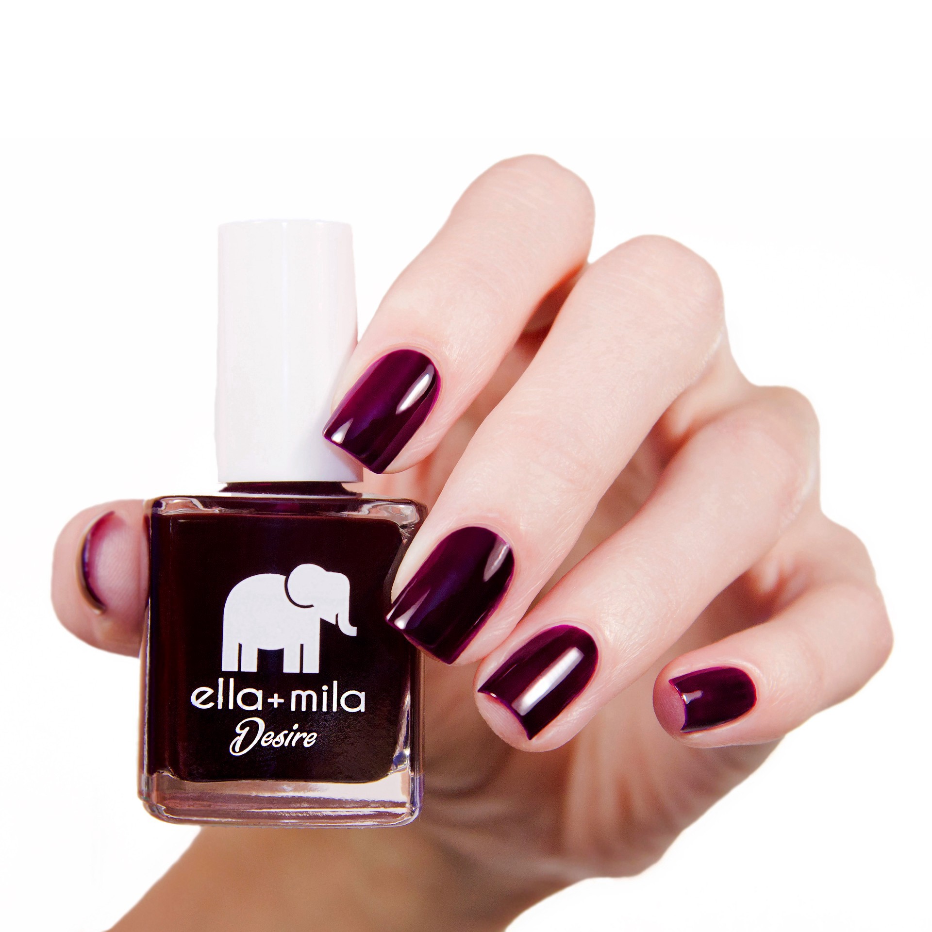 slide 3 of 3, ella+mila Nail Polish, Wine Me Up, 0.45 fl oz