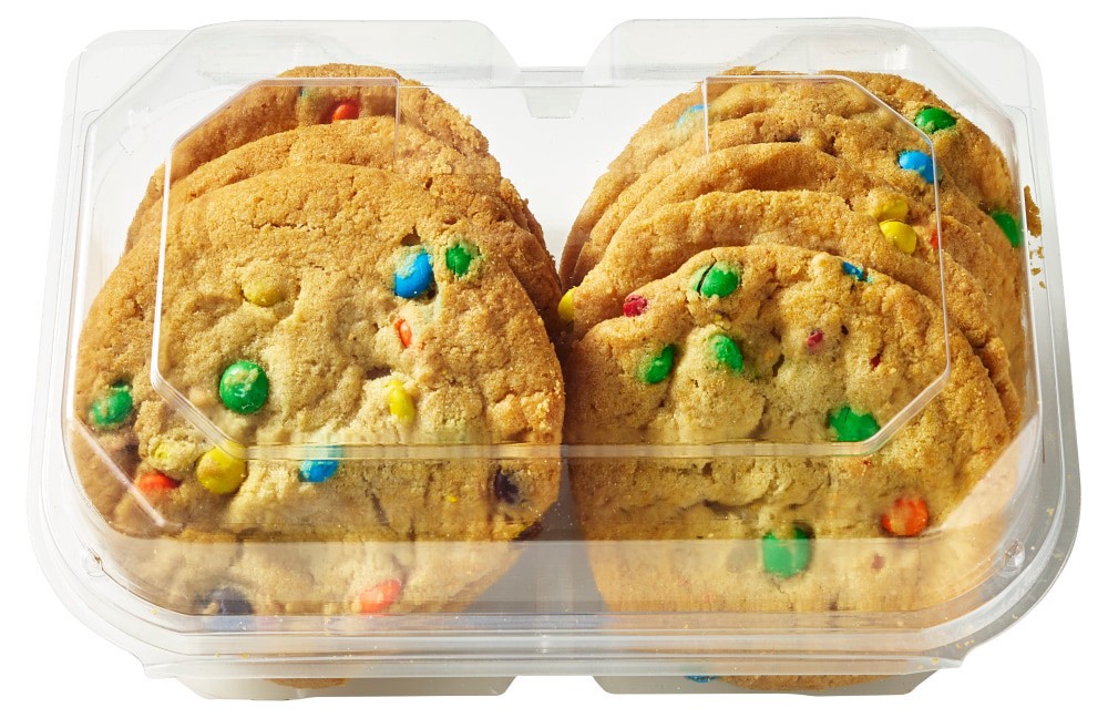 slide 1 of 2, Bakery M&M Baked Cookies, 12 ct