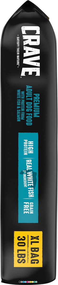 slide 3 of 10, CRAVE XL Adult Premium Dog Food with Protein from White Fish & Salmon 30 lb, 30 lb