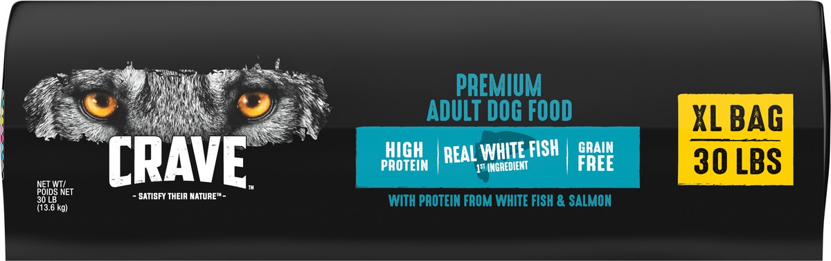 slide 8 of 10, CRAVE XL Adult Premium Dog Food with Protein from White Fish & Salmon 30 lb, 30 lb