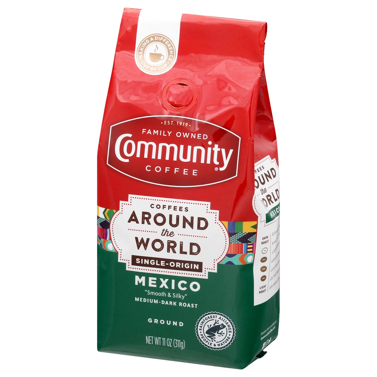 slide 7 of 9, Community Coffee Ground Medium-Dark Roast Mexico Coffee - 11 oz, 11 oz